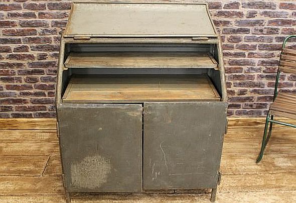 Vintage Storage Cabinet In Metal In Original Condition Ideal Storage 