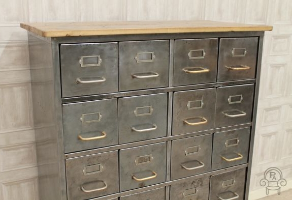 Vintage Metal Filing Cabinet 85