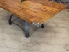 industrial table pine top