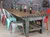 rustic restaurant table