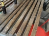 industrial timber and steel table