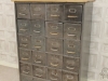 bank of industrial drawers