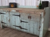 antique industrial pine sideboard