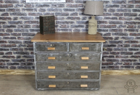 vintage metal drawers