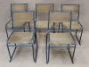 Vintage canvas and metal stacking chairs