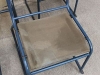 canvas seated original vintage stacking chair