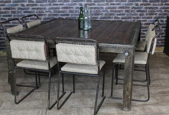 Industrial Dining Table Fabulous, Vintage Industrial Dining Room Tables