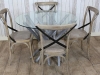 glass top table grey wash
