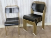 black seat stacking chairs