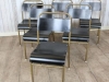 gold framed stacking chairs
