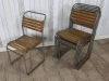 vintage stacking school chairs