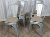 galvanised metal chairs