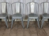 galvanised metal tolix chairs