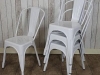 industrial tolix style stacking chairs