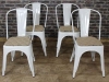 metal tolix chairs white