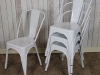 white metal tolix chairs