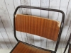 set of vintage stacking chairs