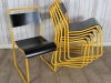 coloured frame stacking chairs