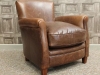 vintage style brown armchair