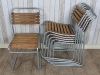 galvanised stacking chair