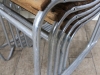 original slatted stacking chairs