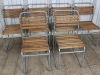 silver stacking chairs