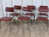 vintage industrial stacking chairs