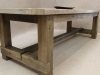 industrial table in oak