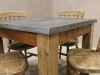 metal pine table