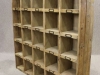 reclaimed pine bookcase letter rack