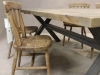 metal x leg kitchen table