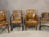 vintage style leather chairs