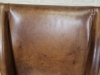 aged leather dining chairs