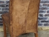 distressed leather dining chairs