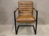 vintage style leather office chair