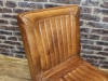 aged leather dining chair