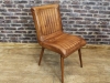 leather kitchen chair tan vintage style