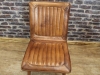 retro style leather dining chair