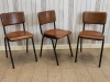 vintage industrial style chairs