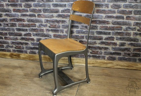 VINTAGE INDUSTRIAL STYLE ETON SCHOOL CHAIR CAFE CHAIR RETRO INSPIRED SEATING 