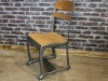 gunmetal vintage inspired chair eton