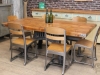industrial style table chair eton