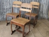 retro style school chair copper