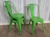 green cafe chairs tolix