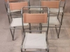 canvas seat stacking chairs