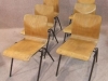 Plywood stacking chairs