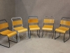 old style stacking chairs