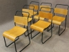 painted frame stacking chairs