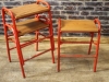 wooden lab stools