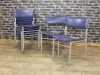 grey purple vintage stacking chairs